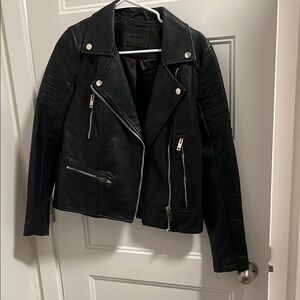 BlankNYC Black faux Leather Moto Jacket